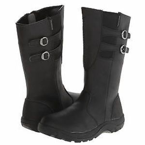 Girls Keen Bern Boots Black leather Size 2 Tall
